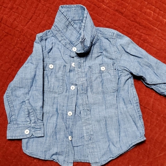 Chambray shirt, 18-24 months - Picture 2 of 4